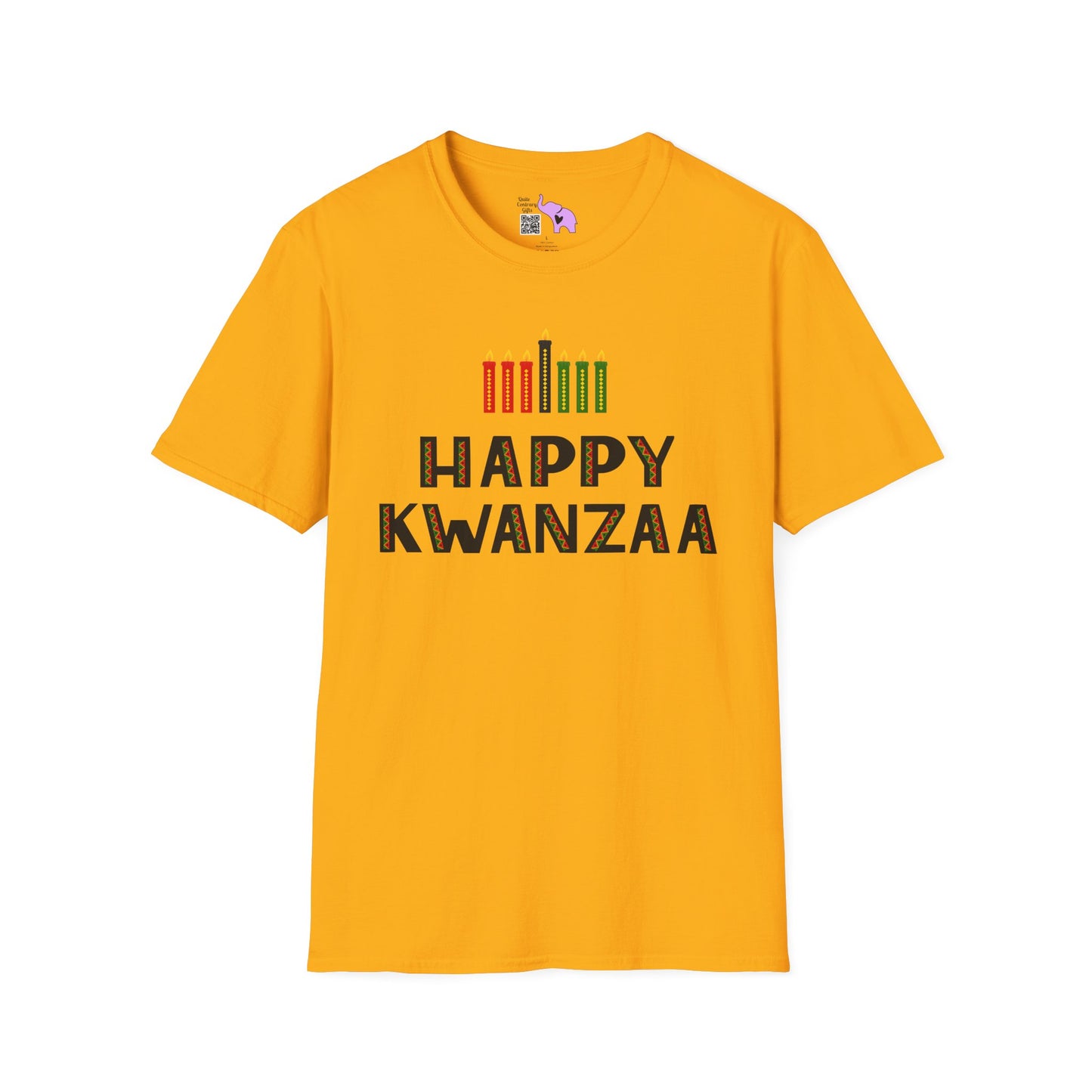 Happy Kwanzaa (Kinara) Adult T-shirt