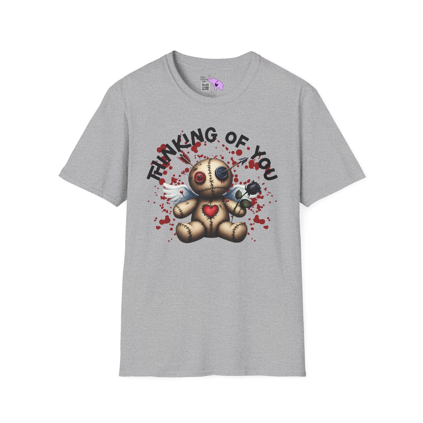 Anti-Valentine Voodoo Doll Adult T-shirt