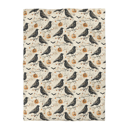 Crow & Gourd Microfiber Duvet Cover