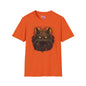 Creepy Black Cat 8 Adult T-shirt