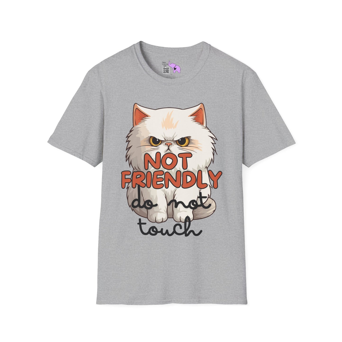 Not Friendly Do Not Touch Cat T-shirt