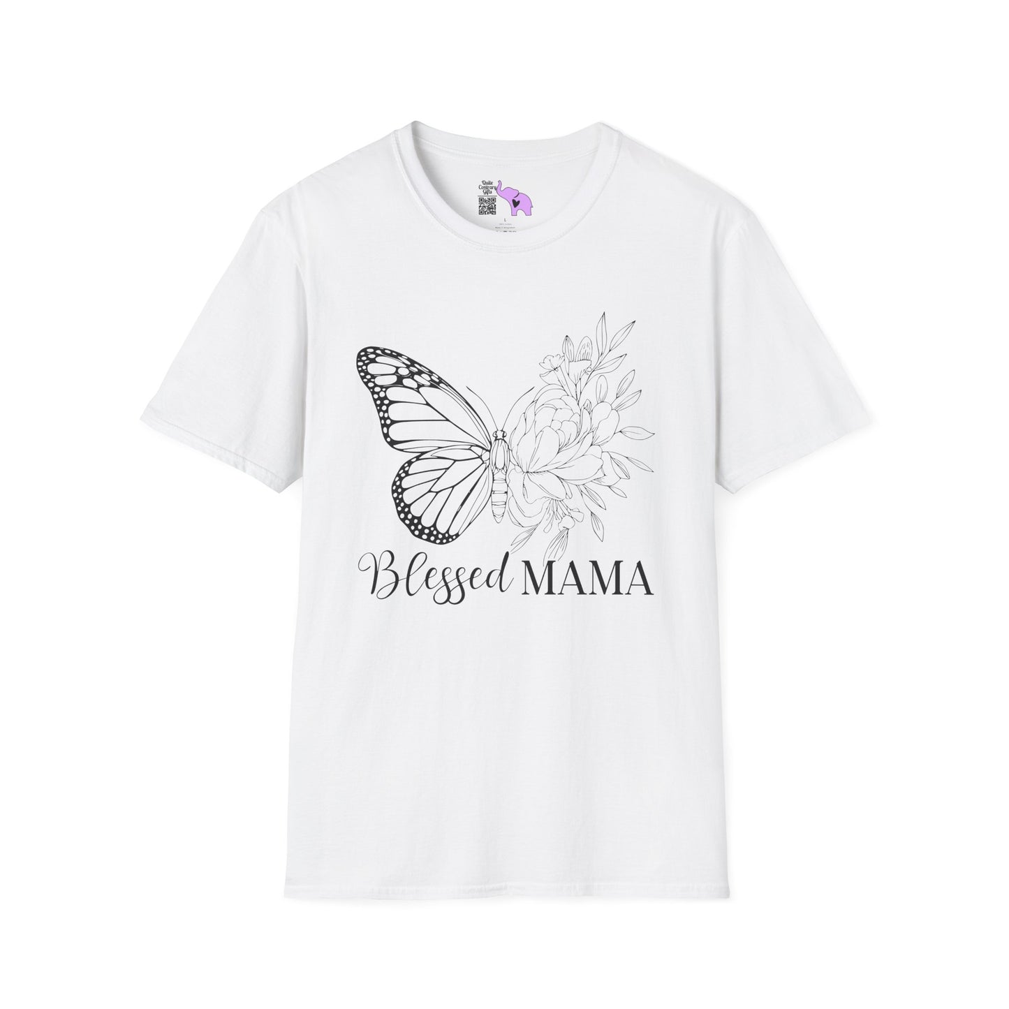 Blessed Mama (Butterfly) Adult T-shirt