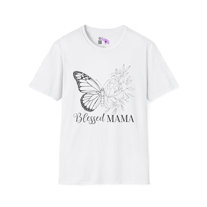 Blessed Mama (Butterfly) Adult T-shirt