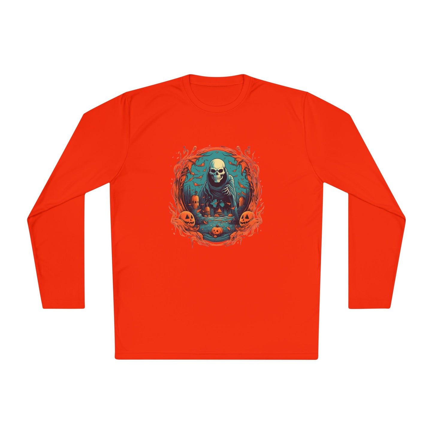 Creepy Ghost 3 Adult Long Sleeve Tee