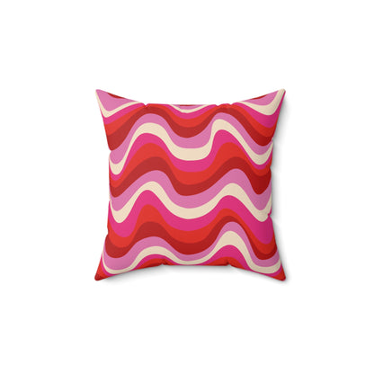Blush Frequency Throw Pillow