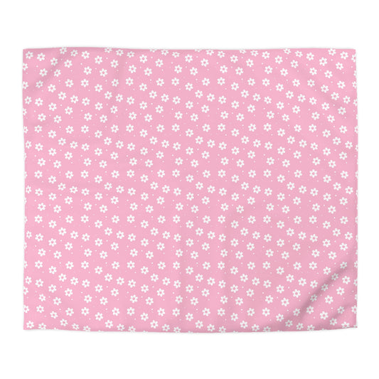 Pretty Petals & Dots Microfiber Duvet Cover