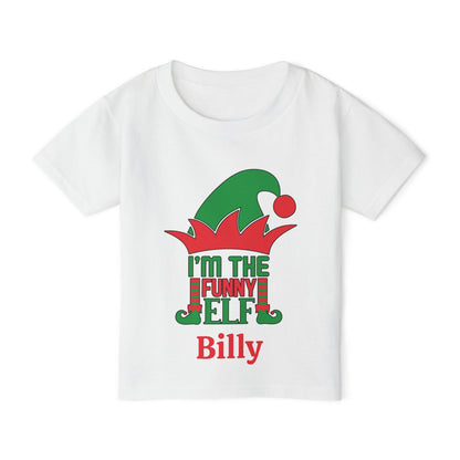 I'm The Funny Elf Personalized Heavy Cotton™ Toddler T-shirt