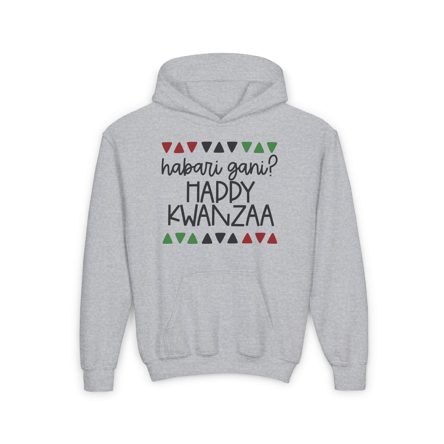 Habari Gani?Happy Kwanzaa Youth Heavy Blend Hoodie