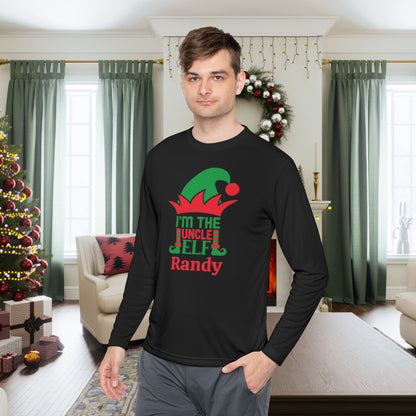 I'm The Uncle Elf Personalized Adult Long Sleeve Tee