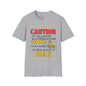 Caution My Daughter is a US Marine I've Been Known to Brag (Mom) Unisex Softstyle T-Shirt