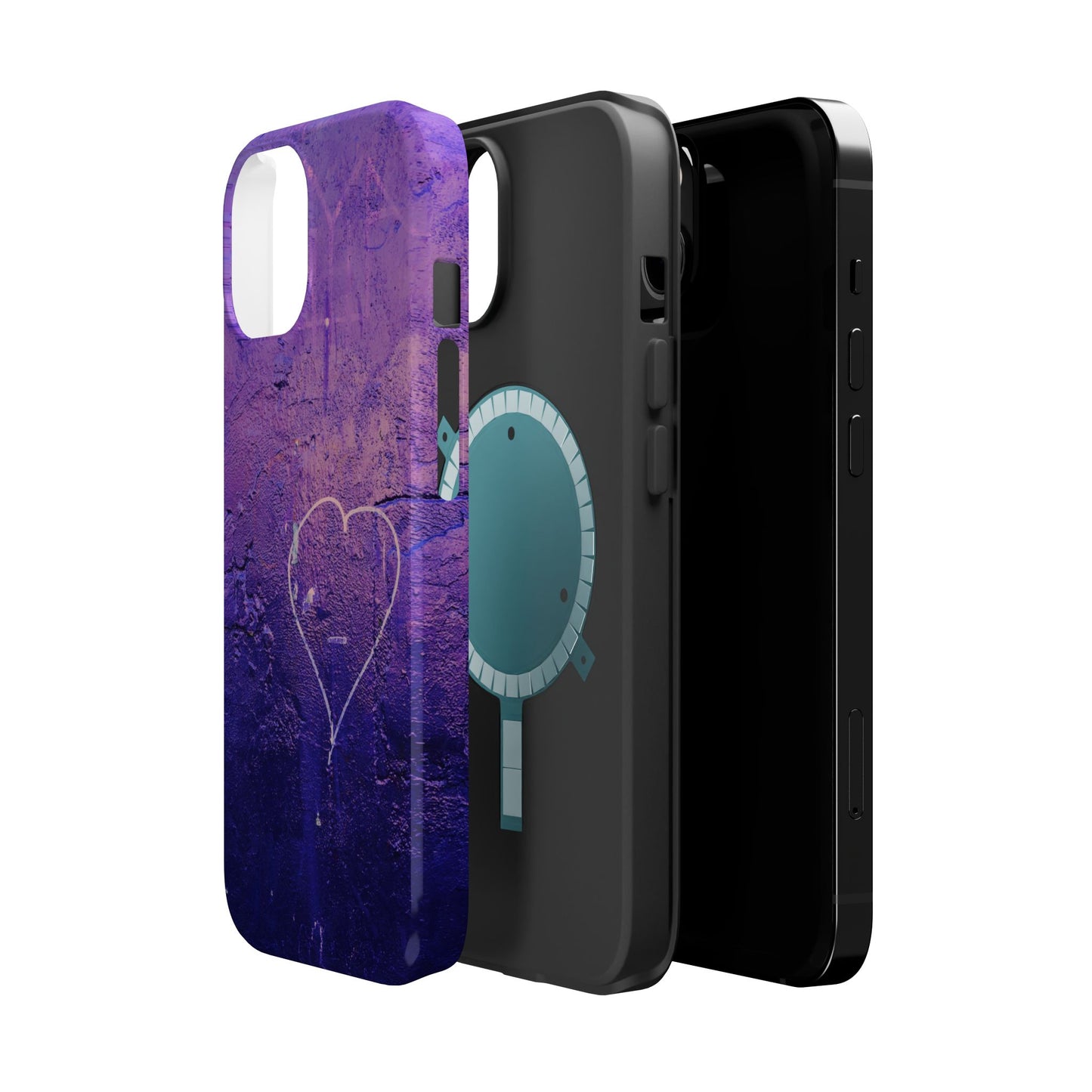 Purple Heart Wall MagSafe® Compatible Tough Case for iPhone