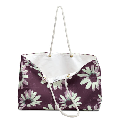 Purple Tide Petals Weekender Bag