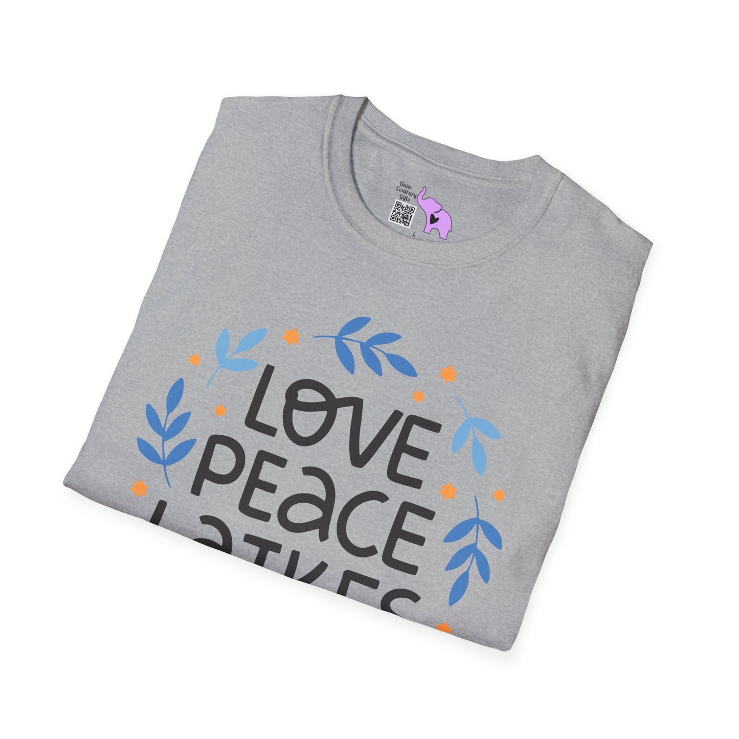 Hanukkah Love Peace Latkes T-shirt