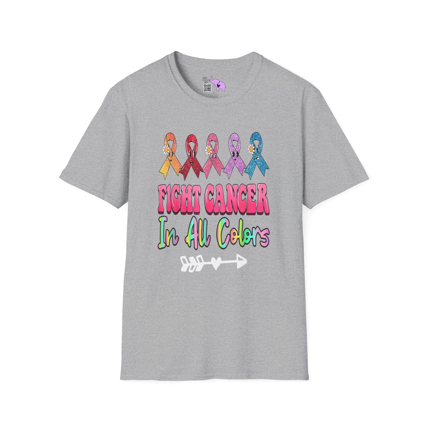 Fight Cancer in All Colors 1 Adult T-shirt