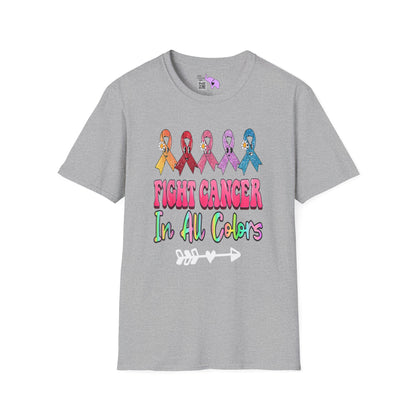 Fight Cancer in All Colors 1 Adult T-shirt