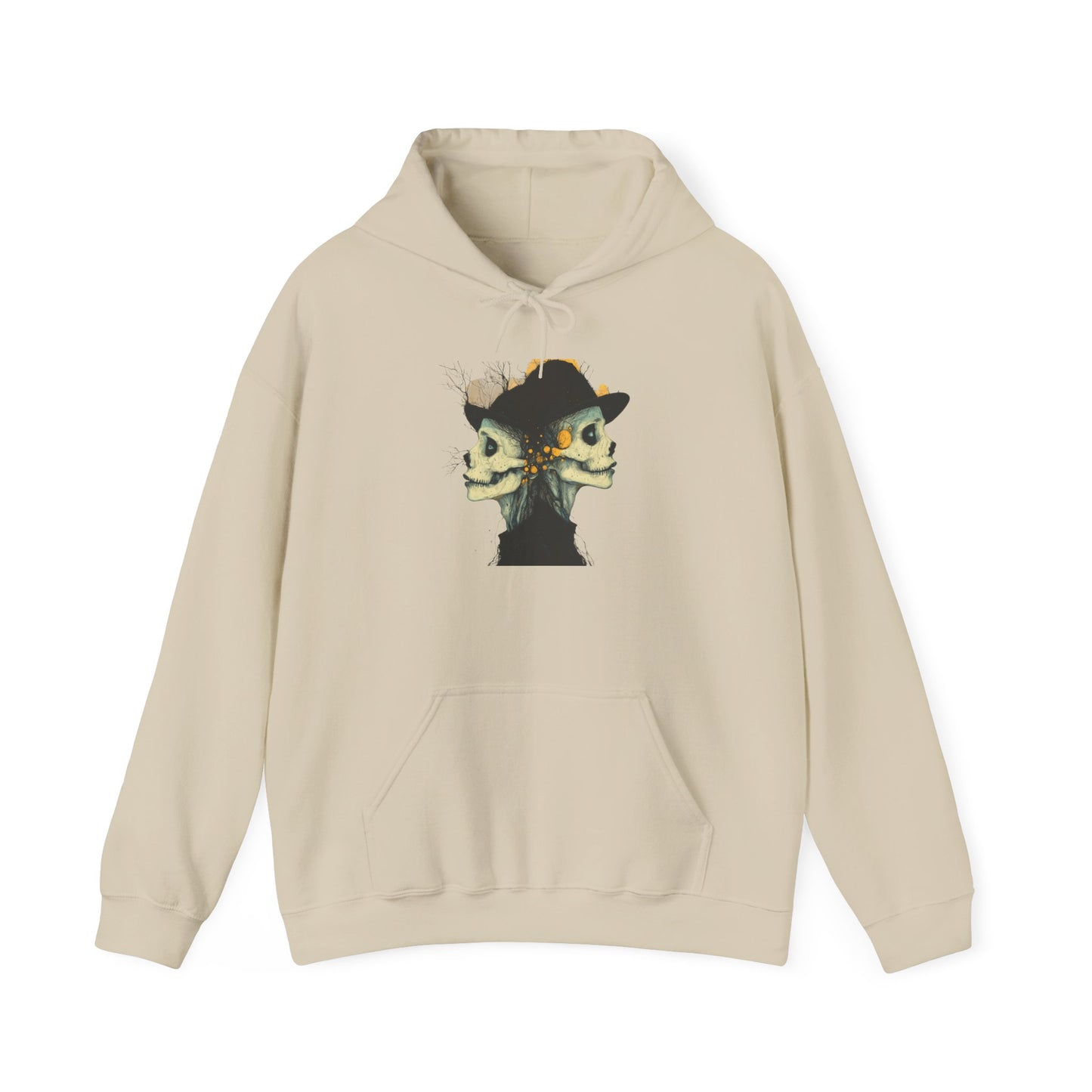 Creepy Skull Witches Heavy Blend™ Hooded Sweatshirt