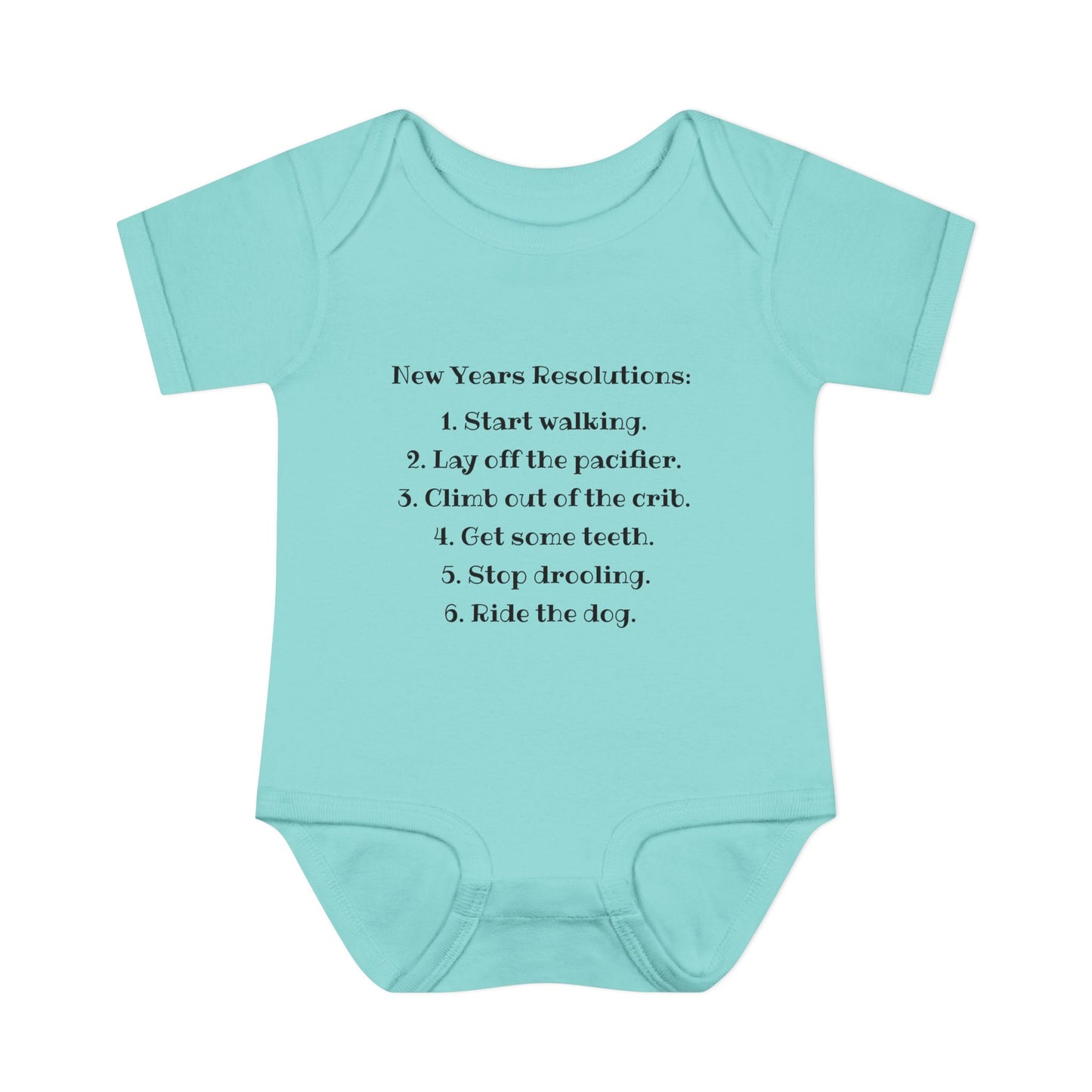 New Years Resolutions (Baby) Infant Baby Rib Bodysuit