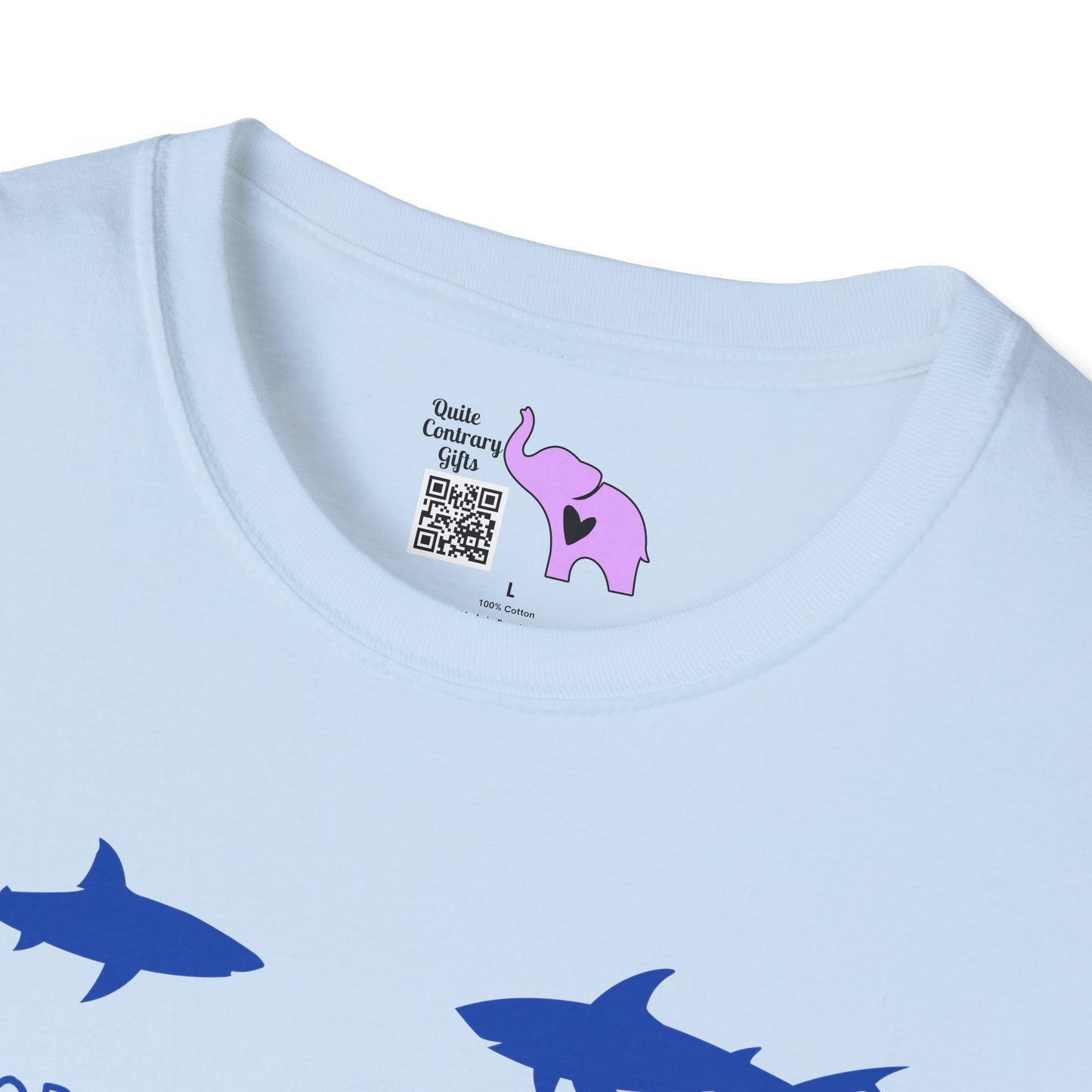 Nope Sharks Adult T-shirt