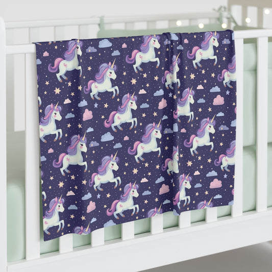 Starlight Unicorn Parade Baby Swaddle Blanket