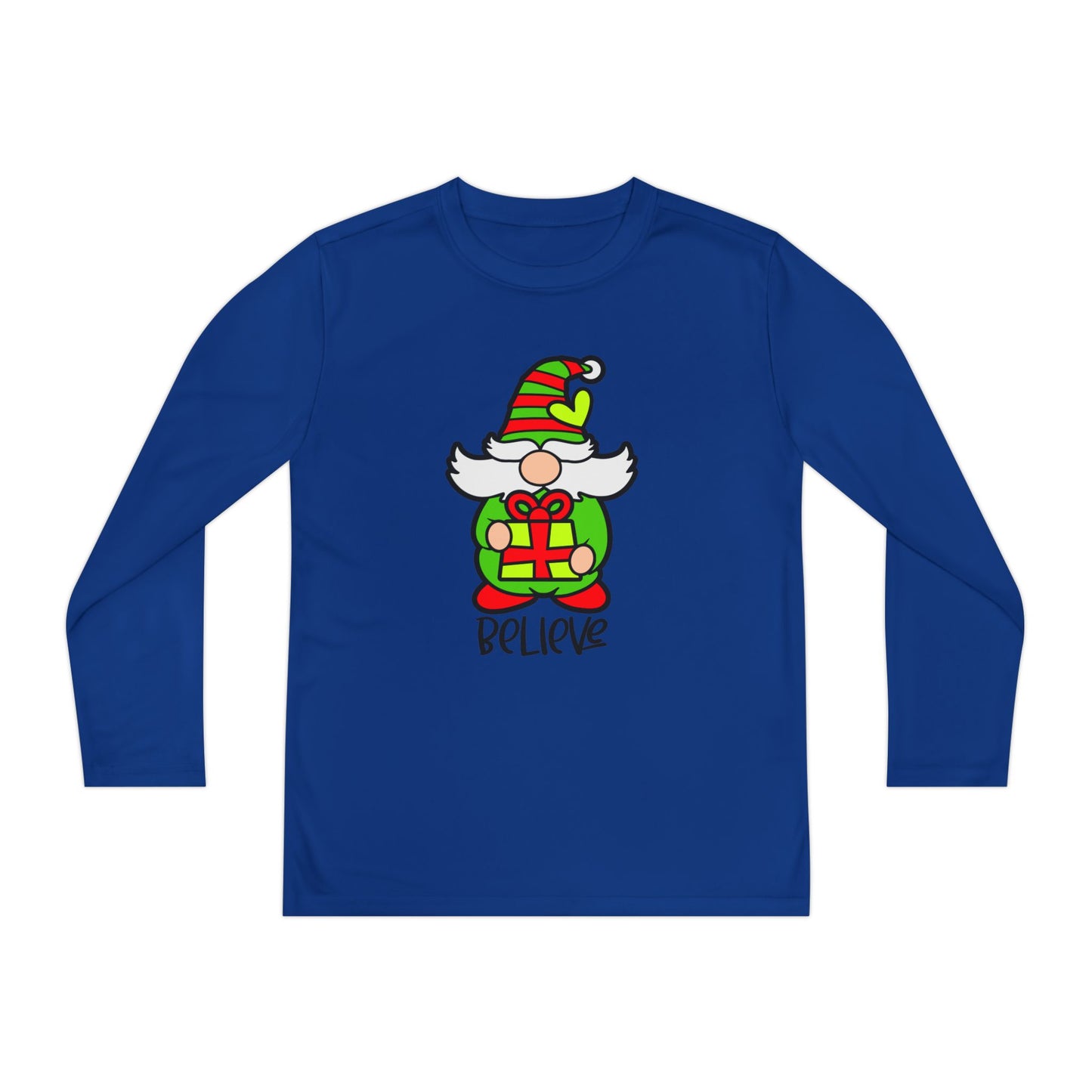 Believe Gnome Youth Long Sleeve Tee