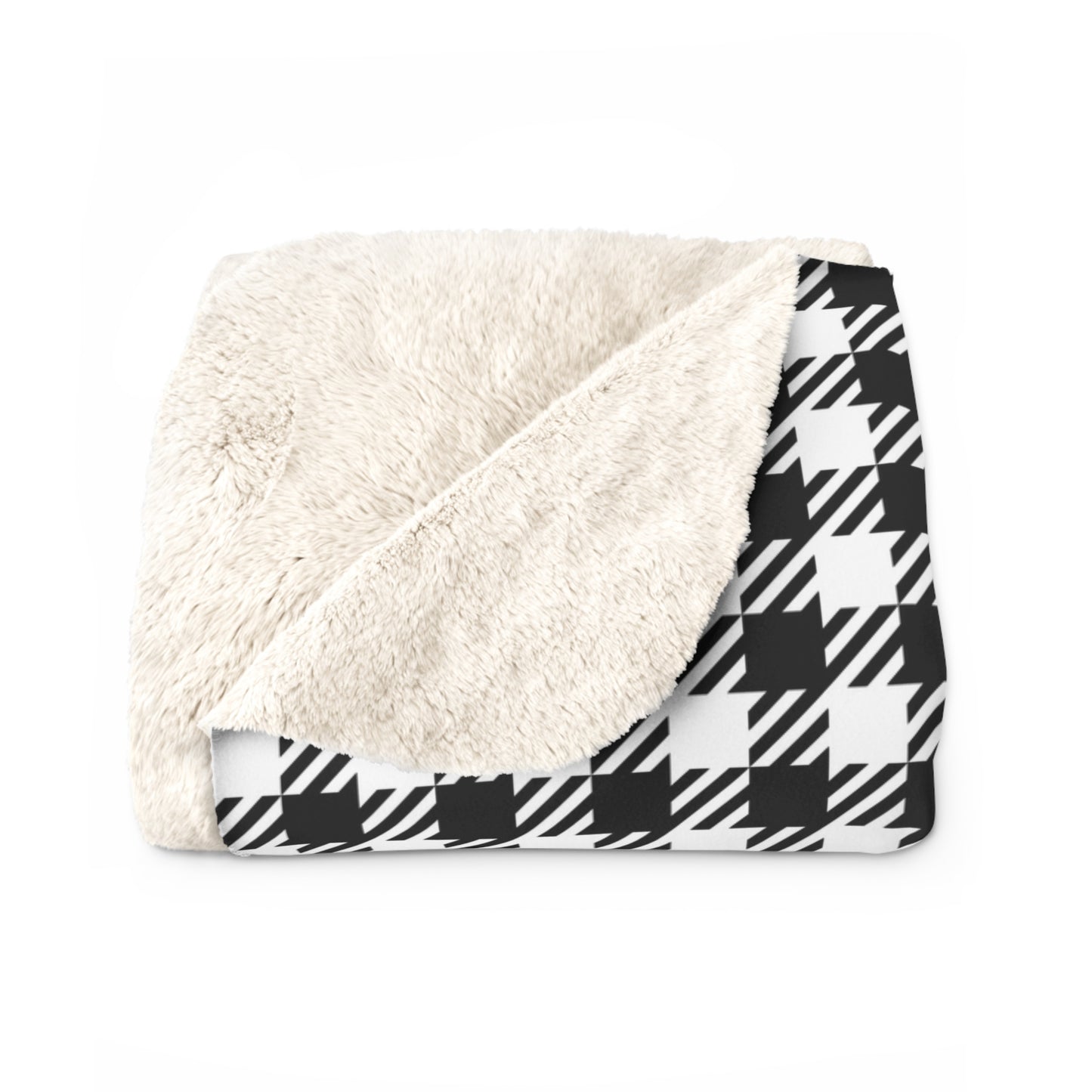 Black & White Balance Sherpa Fleece Blanket