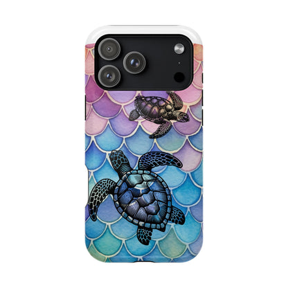 Sea Turtle Silhouette MagSafe® Compatible Tough Case for iPhone