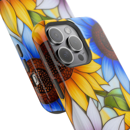 Colorful Sunflowers MagSafe® Compatible Tough Case for iPhone