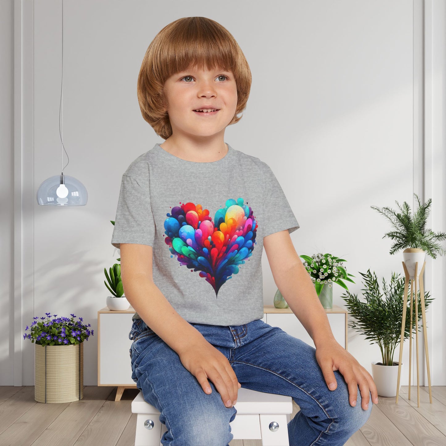 All the Feels Heart Heavy Cotton™ Toddler T-shirt