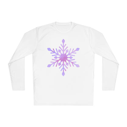 Large Snowflake Adult Long Sleeve Tee