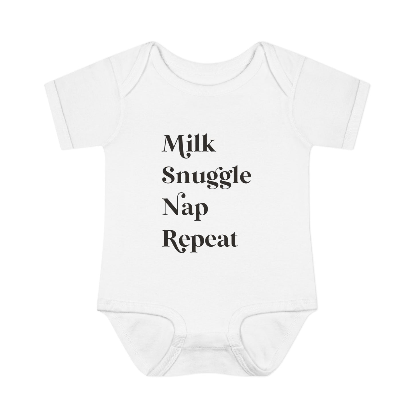 Milk Snuggle Nap Repeat Infant Onesie