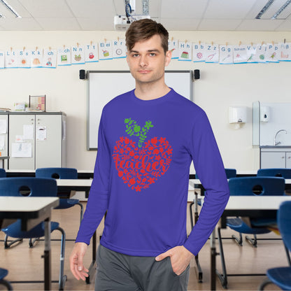 Teacher Heart 1 Adult Long Sleeve Tee