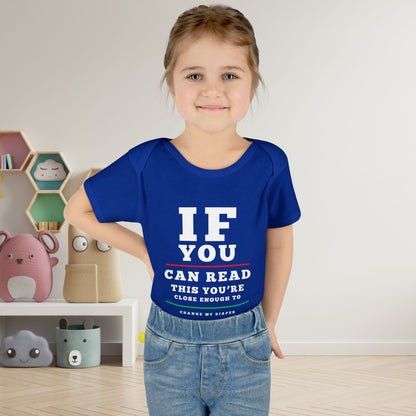 If You Can Read This Eye Chart Infant Baby Rib Bodysuit