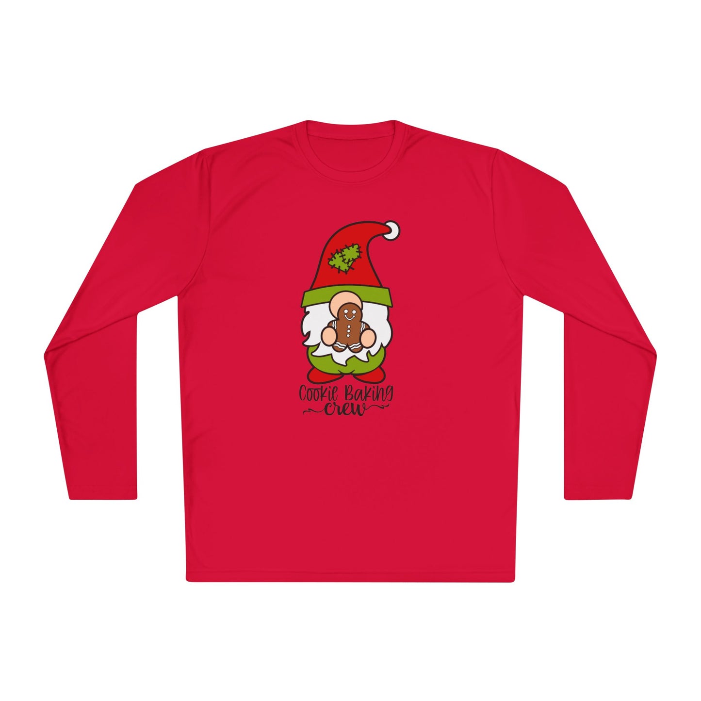 Cookie Baking Crew Gnome Adult Long Sleeve Tee