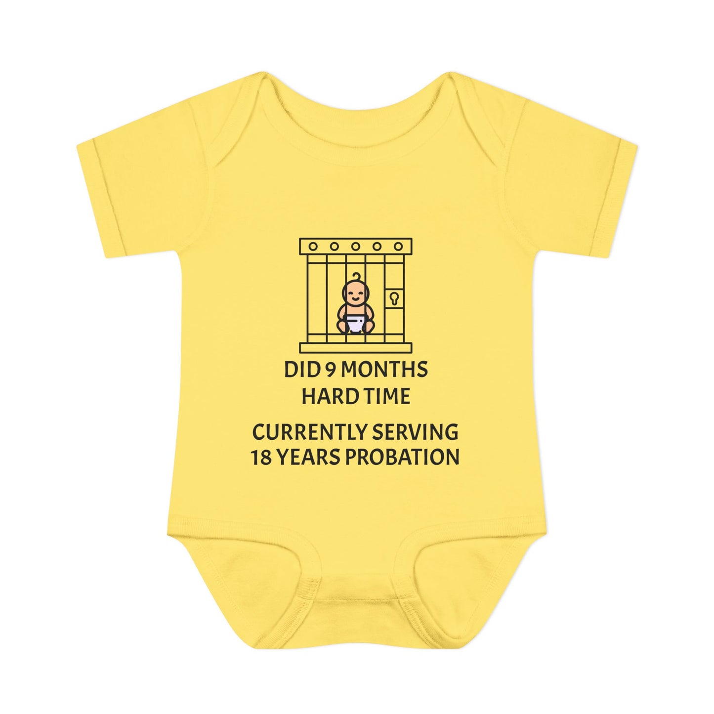 Did 9 Months Hard Time Currently Serving 18 Years Probation Infant Baby Rib Bodysuit