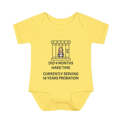 Did 9 Months Hard Time Currently Serving 18 Years Probation Infant Baby Rib Bodysuit