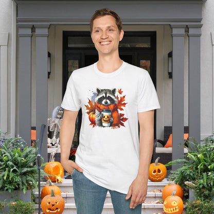 Halloween Raccoon Adult T-shirt