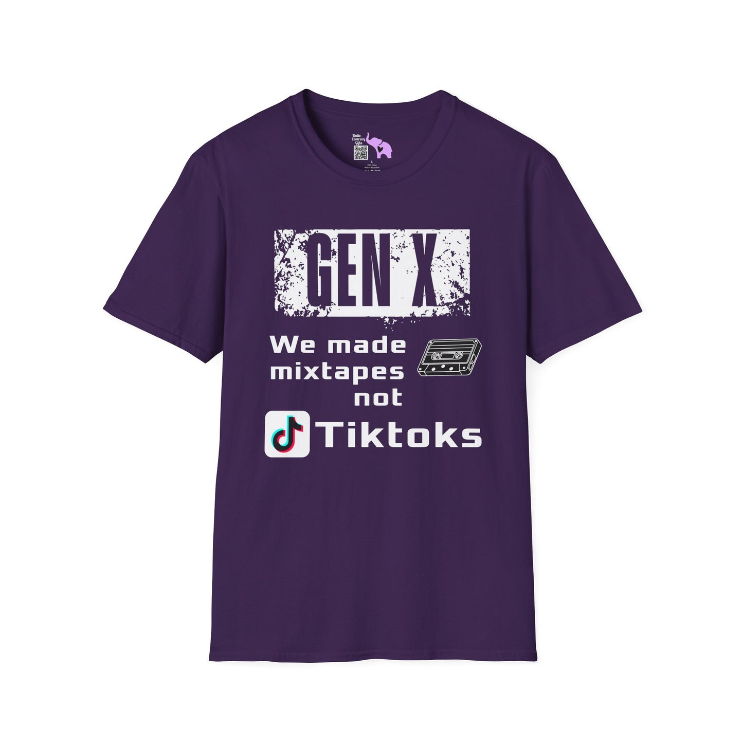 Gen X We Made Mixtapes Not Tiktoks Adult T-shirt