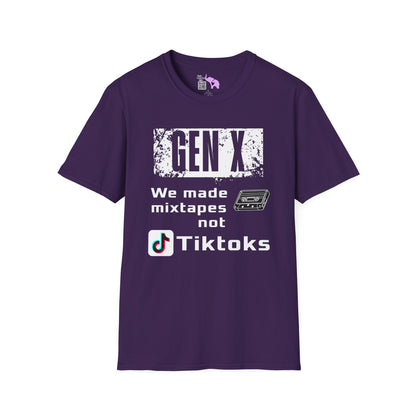 Gen X We Made Mixtapes Not Tiktoks Adult T-shirt