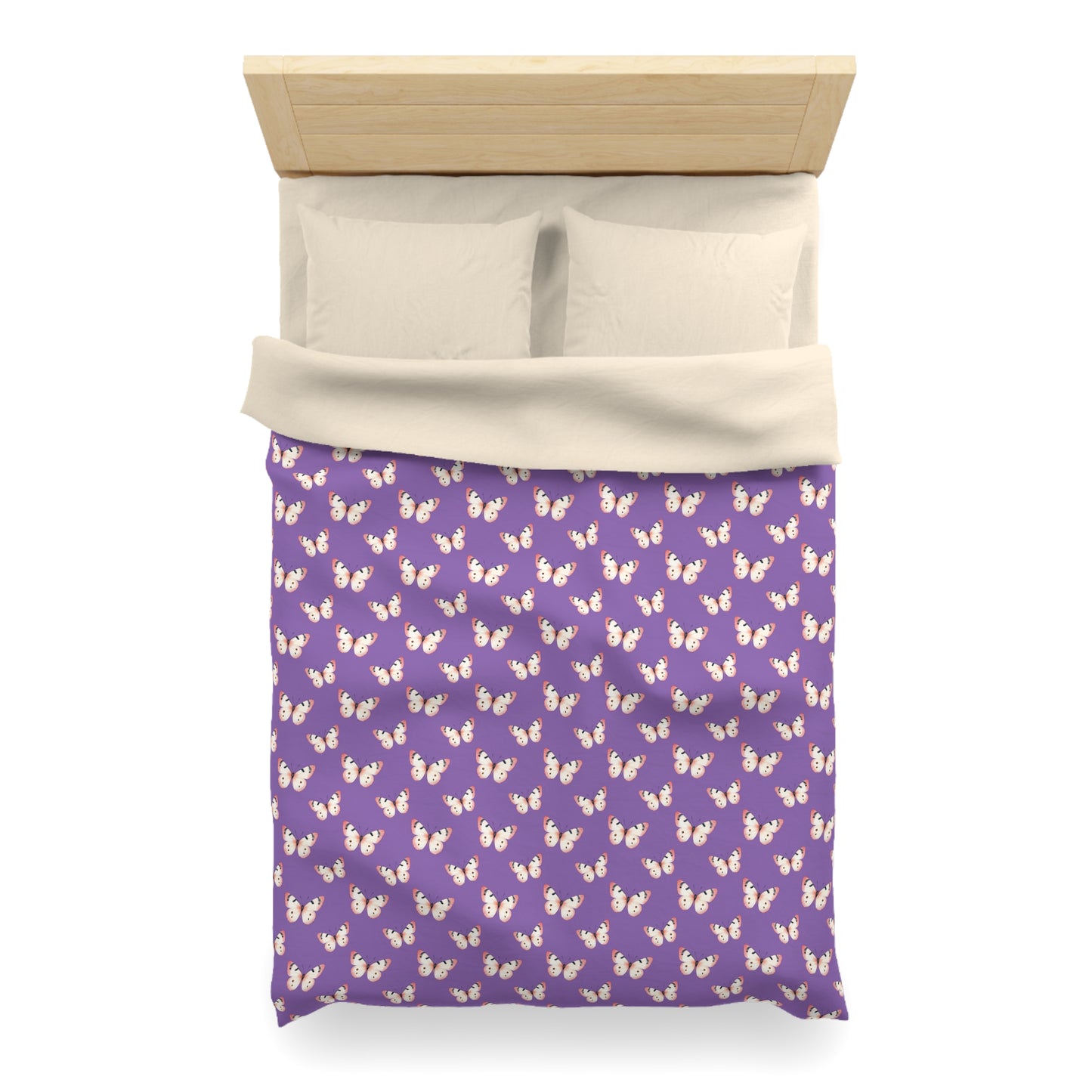 Lavender Flutter Microfiber Duvet Cover