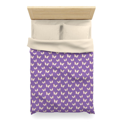 Lavender Flutter Microfiber Duvet Cover