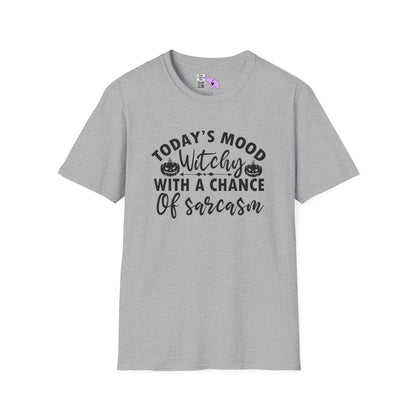 Today's Mood Witchy With A Chance of Sarcasm Adult T-shirt