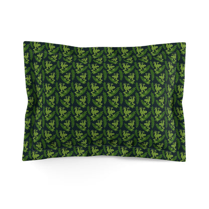 Emerald Canopy Frogs Pillow Sham