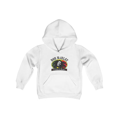 Bob Marley A Tribute To Freedom Youth Heavy Blend Hooded Sweatshirt