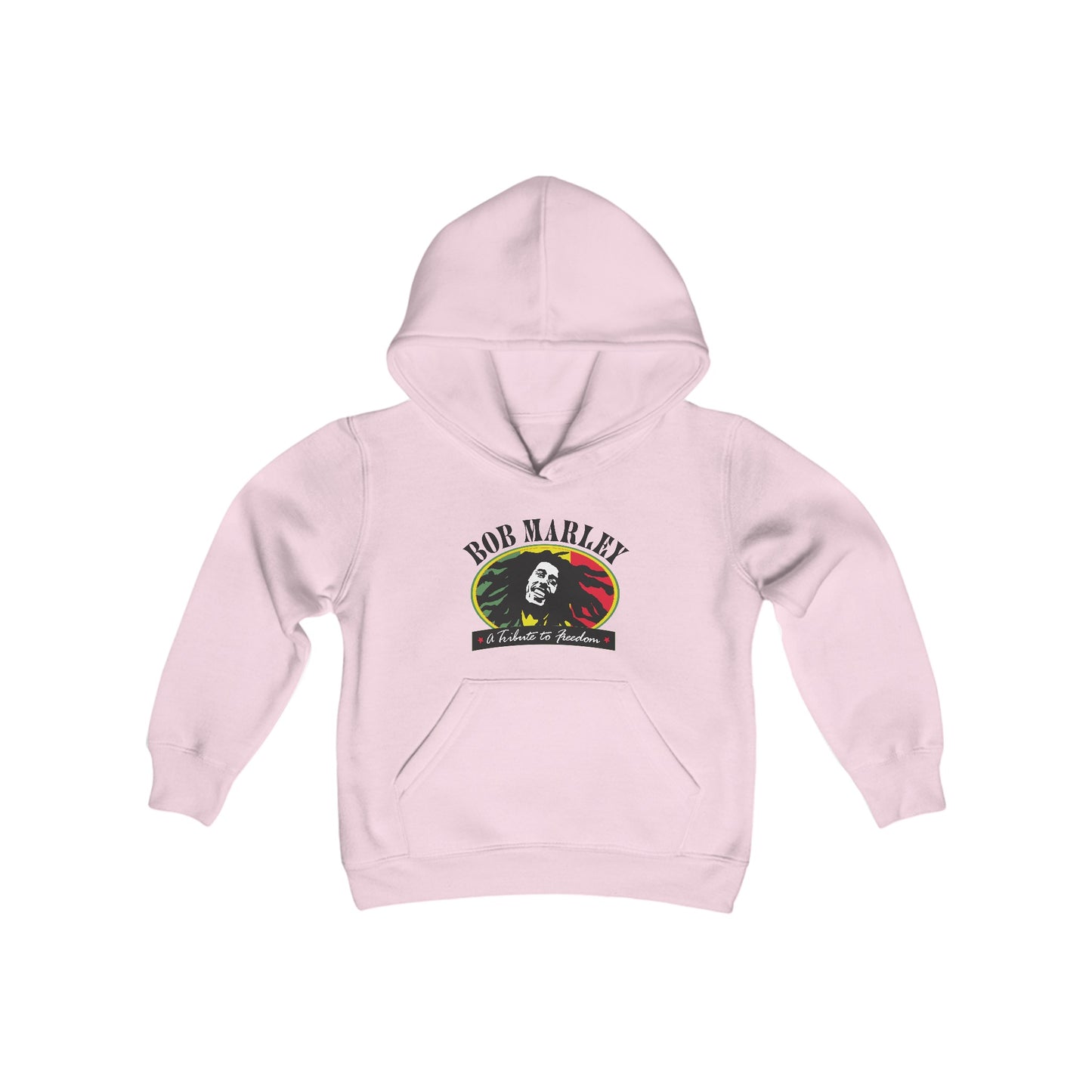 Bob Marley A Tribute To Freedom Youth Heavy Blend Hooded Sweatshirt