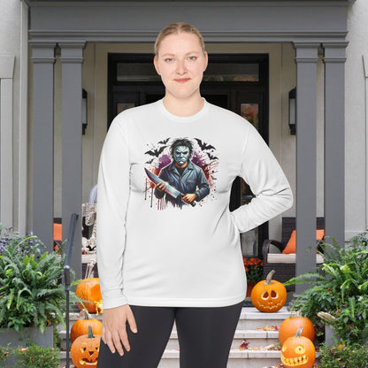 Creepy Halloween Killer Unisex Lightweight Long Sleeve Tee