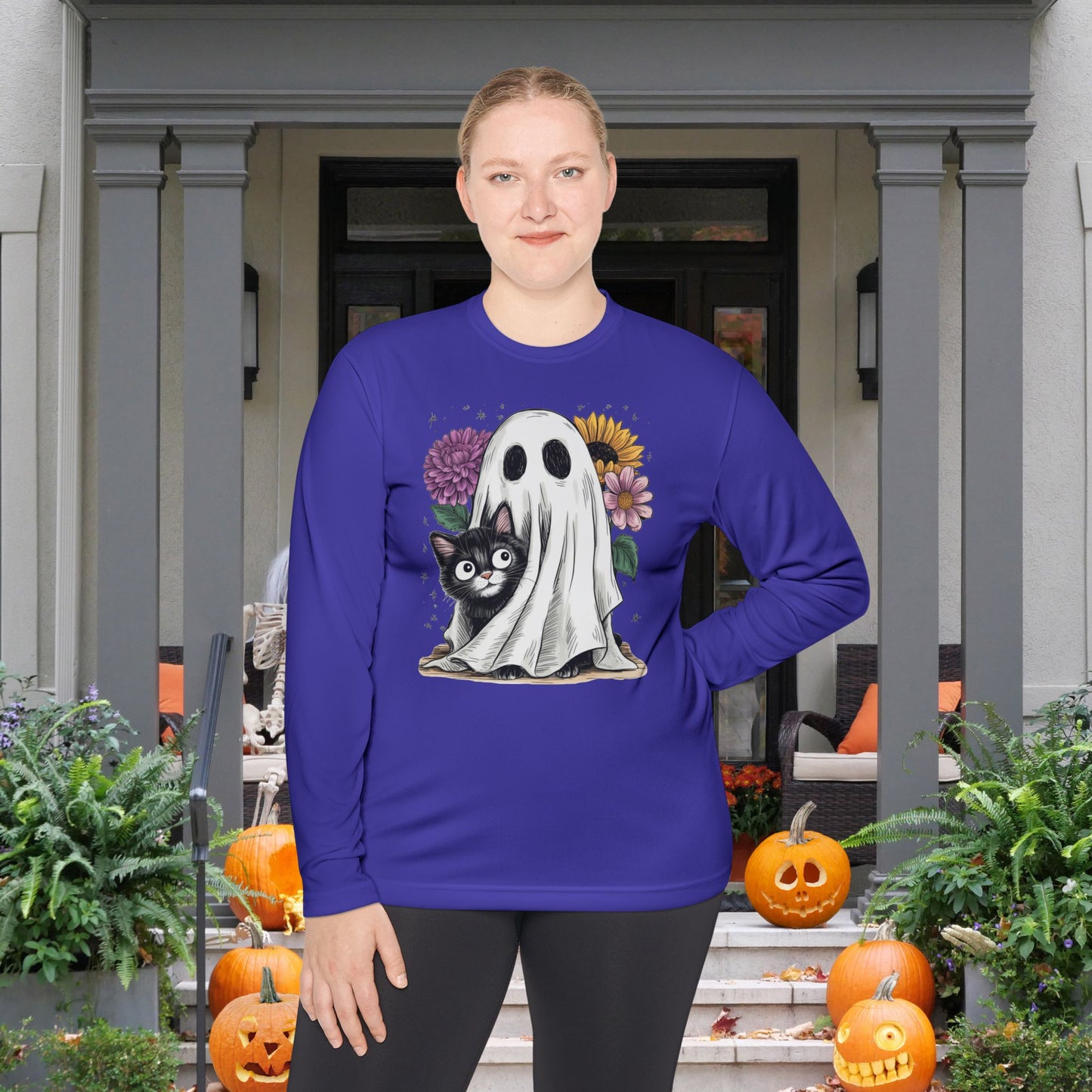 Boo & Purr Adult Long Sleeve Tee