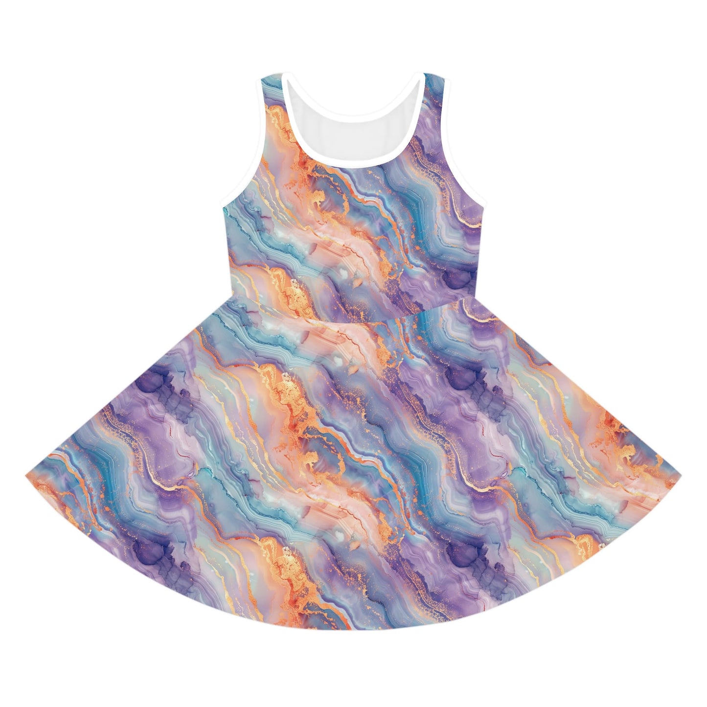 Dreamwave Marble Girls' Sleeveless Sundress
