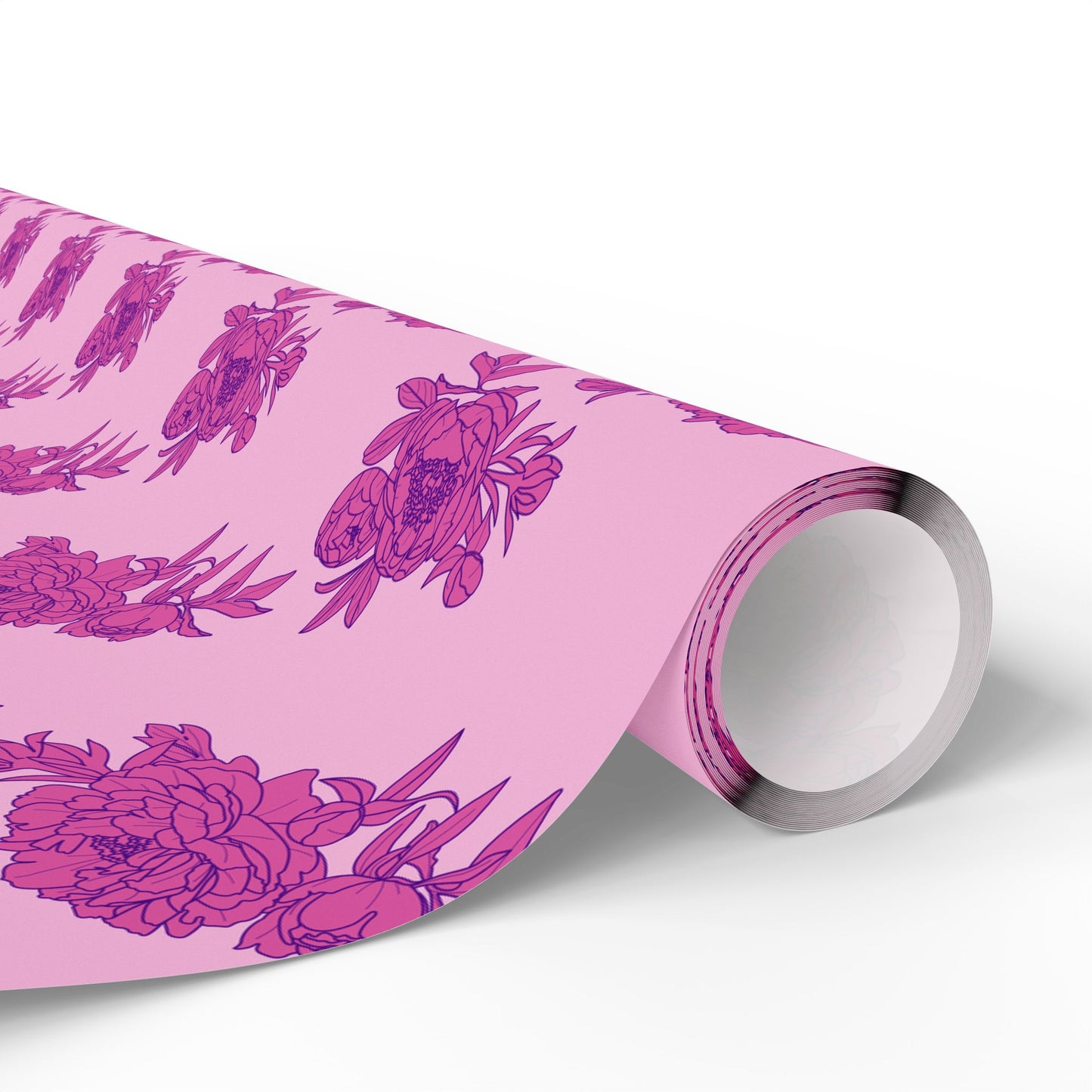 Bubblegum Bloom Peonies Wrapping Paper