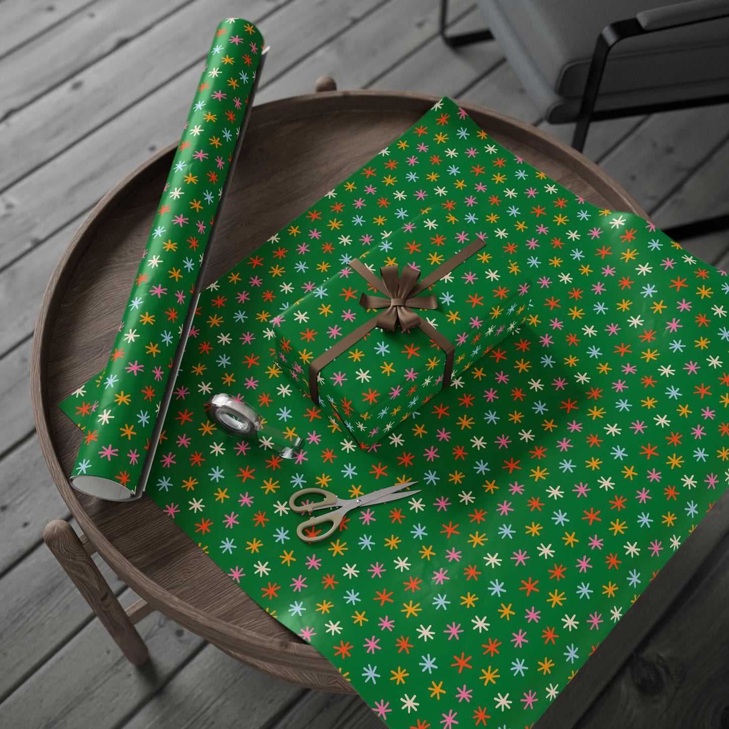 Jingle Stars Wrapping Paper