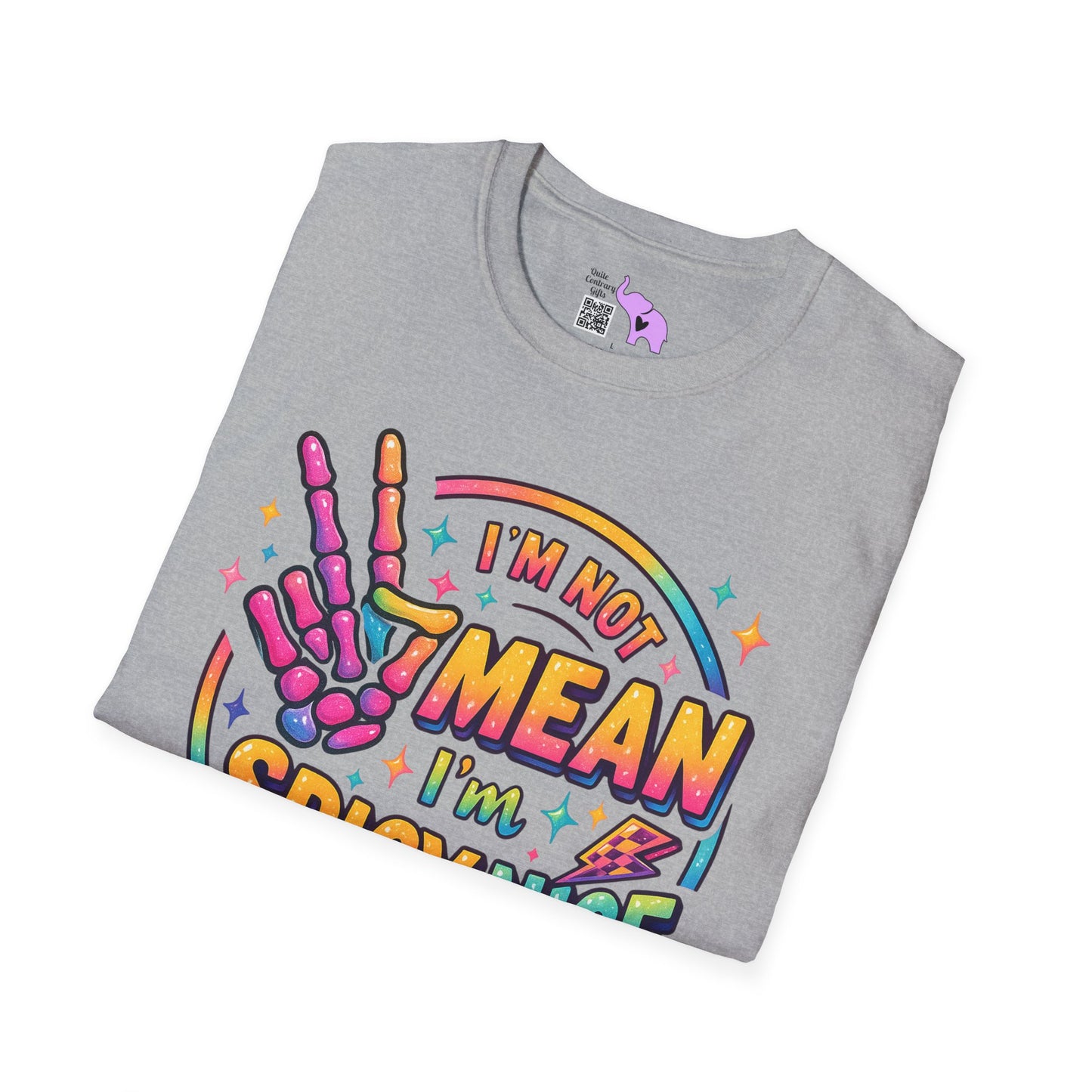 I'm Not Mean I'm Spicy Nice Adult T-shirt